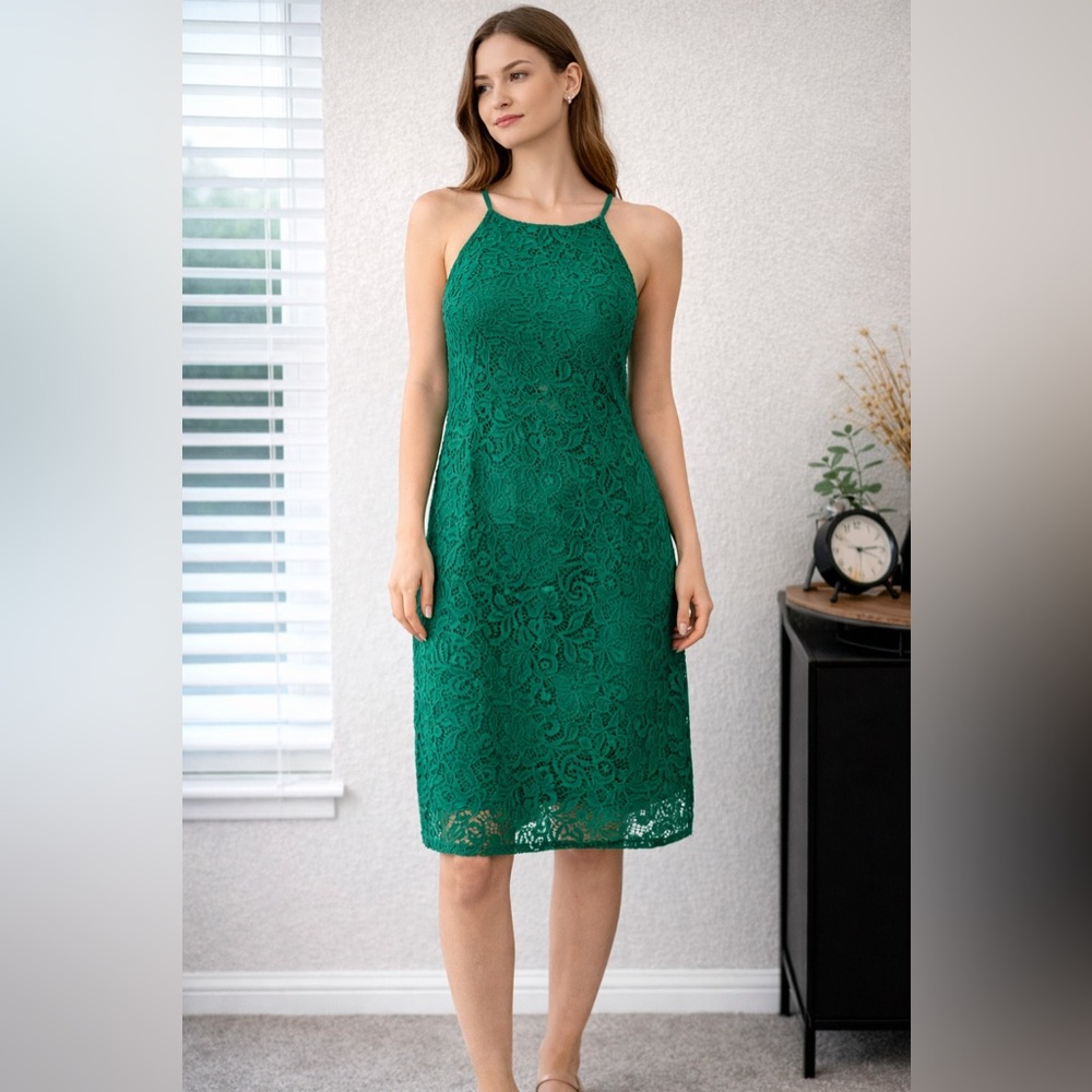 high neck dress